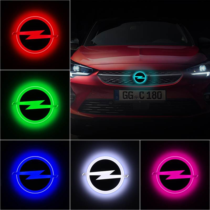 LED Car Emblem Grill Badge Car Exterior Parts For Opel Corsa